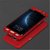 MOBIMON 360 Degree Full Body Protection Front  Back Cover iPaky Style with Tempered Glass for Samsung J210/J2 2016 -Red