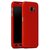 MOBIMON 360 Degree Full Body Protection Front  Back Cover iPaky Style with Tempered Glass for Samsung J210/J2 2016 -Red