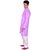 Arzaan Chikan Handicraft Purple Kurta With White Cotton Payjama Set