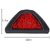 ManeKo Triangle Shape 12 LED Red Brake Strobe Tail Light Flasher Universal for All Bikes