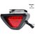 ManeKo Triangle Shape 12 LED Red Brake Strobe Tail Light Flasher Universal for All Bikes
