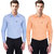 Black Bee Slim Fit Casual Poly-Cotton Shirt for Men Pack Of 2