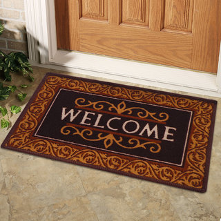 Status Brown Delure Anti-Skid Door Mats (58 x 38 cm)