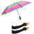 JARS Collections Combo of Multicolor 2-Fold Umbrella and 1 Pair of Black Arm Sleeves to prevent tanning and Sun burn