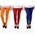 S Redish Viscose Legging Pack of 3 (Color Options Available)