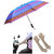 JARS Collections Combo of Multicolor 2-Fold Umbrella and Beige Arm Gloves to prevent tanning and Sun burn