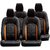 Autodecor Maruti Celerio Black Leatherite Car Seat Cover with Neck Rest Free