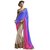 Triveni Multicolor Faux Georgette Embroidered Saree With Blouse