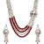 Ethnic Jewels Red Alloy Jewellery Set For Women