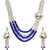 Ethnic Jewels Blue Alloy Jewellery Set For Women