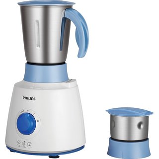                       Philips HL7600/04 500 W Mixer Grinder  (White, Blue, 2 Jars)                                              