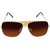  Brown UV Protection Rectangular Men Sunglasses

