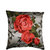 Romee Grey Polyester Fabric Rose Print Cushion Cover 16 x 16(SET OF 5)