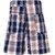 Joven Short For Boys Casual Checkered Cotton  (Multicolor, Pack of 2)