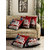 Romee Red Polyester Fabric Girl and Boy Print Cushion Cover 16 x 16(set of 5 )
