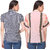 YALINA PLUS Women Combo of two Striped Half Sleeve Cotton Shirts