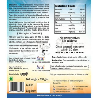 Buy Advik Camel Milk Powder 200 gms. ( Freeze Dried ...