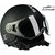 Steelbird SB-27 Style Open Face Helmet (Matte Black, L)