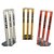 Rhino Top Quality Cricket Spring Back Cricket Stump Set-98Metal and Wooden Stumps-Assorted Colours