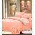 Luxmi Beautiful looking Plain Design 100  cotton solid Double Bed sheet with 2 pillow covers - Peach