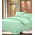 AS Beautiful looking Plain Design 100  cotton solid Double Bed sheet with 2 pillow covers - Green