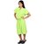FeelBlue Women's Cotton Bathrobe( Green)