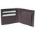 Ws deal men's brown and black synthetic leather needle pin point buckle belt with bifold brown synthetic  wallet (combo)