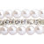 CZ Stone and Pearl Bracelet By Sparkling Jewellery (Free Size)