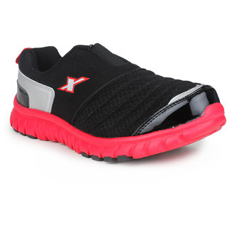 Sparx men's black and red running shoes hot sale