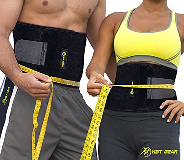 Waist Trainer for Weight Loss Women Men, Waist Trimmer Sweat Belt