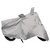 Relisales Two wheeler cover with mirror pocket Waterproof for Bajaj Platina - Silver Colour