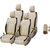 Musicar  Hyundai Xcent Beige Leatherite Car Seat Cover with 1 Year Warranty And Steering cover  Free
