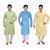 Men's Colored Kurta Pyjama Combo (Pack of 3)