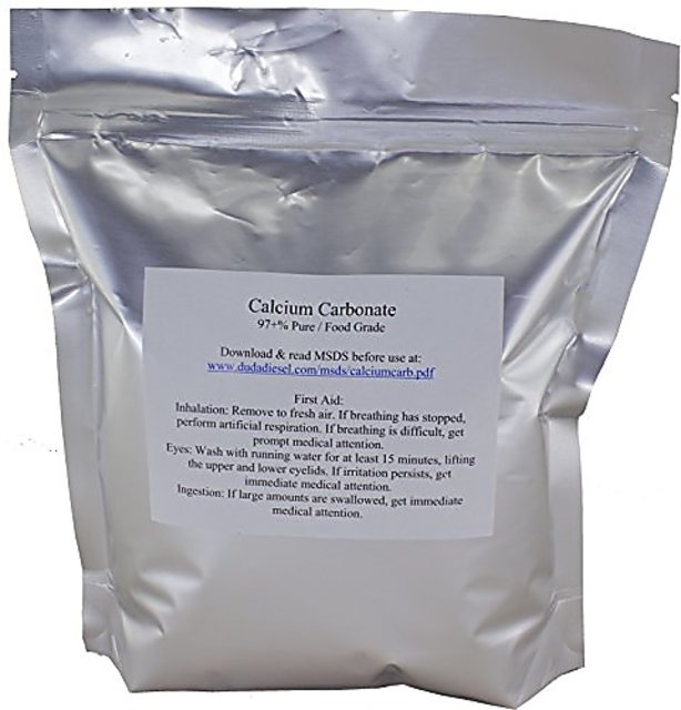 1 lb Food Grade 97+% Calcium Carbonate from Ground Limestone 