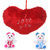 Soft Red Heart cushion with Two cute teddy Combo
