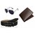 Zakina Multicolor Belt+PU Bi-fold Wallet+Glasses For Men