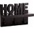 Onlineshoppee MDF Handicraft Home Wall Shelf/Cloth Hanger With 3 Hooks Size-lxbxh-8x5x6 Inch