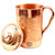 Taluka Handmade Pure Copper Jug Pitcher For Storage  Serving Water Good Health Benefits Indian Yoga, Ayurveda 1700 ML