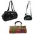 Estoss Handbag Combo of 3 - Black Handbag, Multicolor Clutch, Black Sling Bag