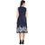 Pinch Style Midi Dress - Blue