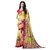 Kvsfab Yellow Chiffon Printed Saree With Blouse