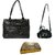 Estoss Handbag Combo of 3 - Black Handbag, Black Sling Bag  Golden Clutch