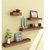 Onlineshoppee Beautiful MDF Brown Rectangular Wooden Wall Shelf