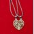 Valentine Day Special Love Heart Two Piece Chain Locket Pendant For Boy And Girl - Multi-Color