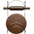 chakla belan wooden with stainless steel stand for wall