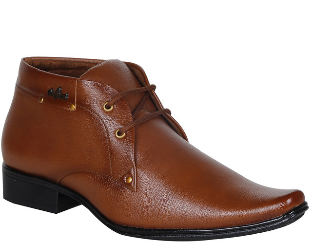 Kraasa Men'S Brown Derby Formal Shoes 