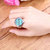 New creative unisex Steel Round Elastic Quartz Finger Ring Watch For WomenMen