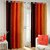 SRKS Set of 2 Double shaded Orange Door Curtains