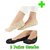 HealthyNees Women's 2 Pairs Combo Set Low Cut Breathable Lace Invisible No Show Boat Shoes Heels Socks