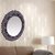 Onlineshoppee MDF Decorative Wall Mirrorr Round Shape Size(LxBxH-16x0.5x16) Inch